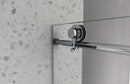 4876 Brushed Nickel Frameless Shower Door with Soft Closing by HouseOfZazla