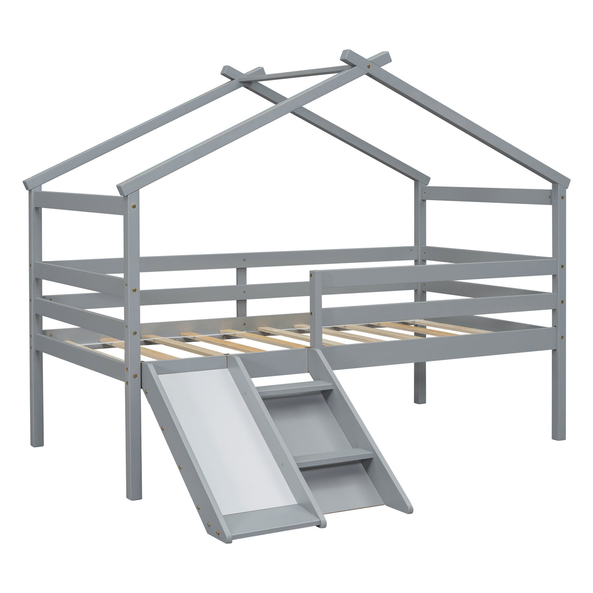 Twin Low Loft House Bed with Slide, photo 5 of 10