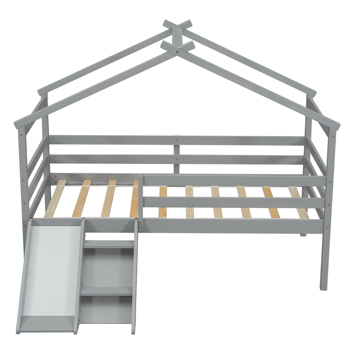 Twin Low Loft House Bed with Slide, photo 4 of 10