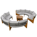 6 - Person Outdoor Seating Group with Cushions and A Coffee Table