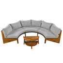 6 - Person Outdoor Seating Group with Cushions and A Coffee Table