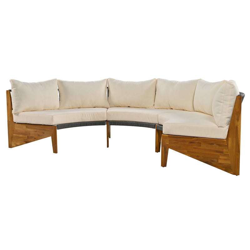 6 - Person Outdoor Seating Group with Cushions and A Coffee Table