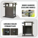 Grill Cart Outdoor with Storage and Wheels by HouseOfZazla