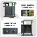 Grill Carts Outdoor with Storage and Wheels by HouseOfZazla