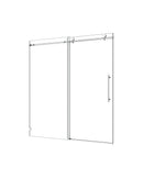 4876 Brushed Nickel Frameless Shower Door with Soft Closing by HouseOfZazla