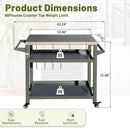 3-Shelf Outdoor Grill Table by HouseOfZazla