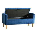 48" Storage Ottoman Bench, Bench with Storage, for Entryway, Bedroom, Living Room