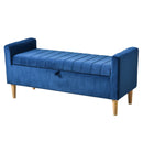 48" Storage Ottoman Bench, Bench with Storage, for Entryway, Bedroom, Living Room