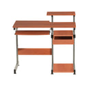 Techni Mobili Complete Computer Workstation Desk, Woodgrain
