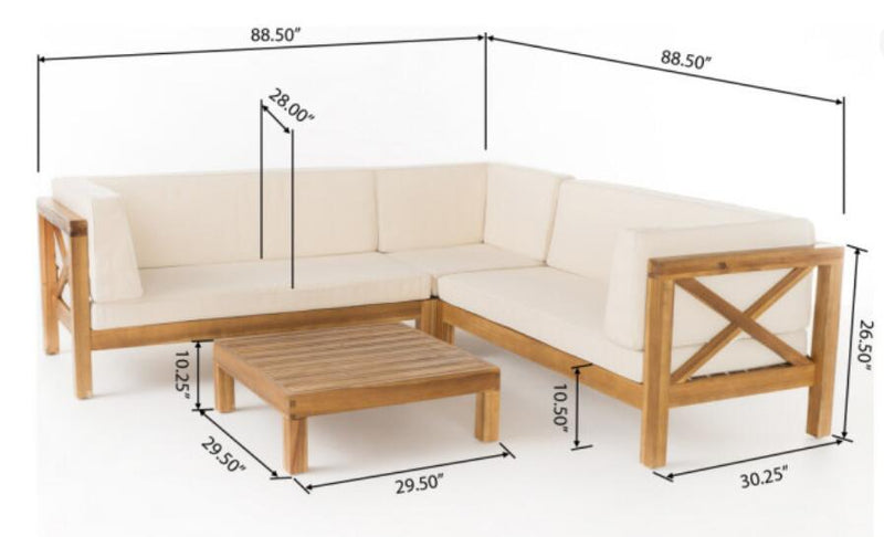 Brava X-Back 4-Piece Sofa Set, photo 3 of 10