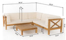 Brava X-Back 4-Piece Sofa Set