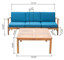 Perla 3 Seater Sofa and Table Set