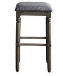 Arnhem Wood Upholstered Bar Stools, Set of 2