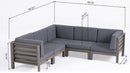 Oana 5-Piece V Shape Sofa Set