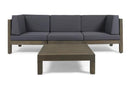 Oana 4-Piece Sofa Set with Coffee Table, Dark