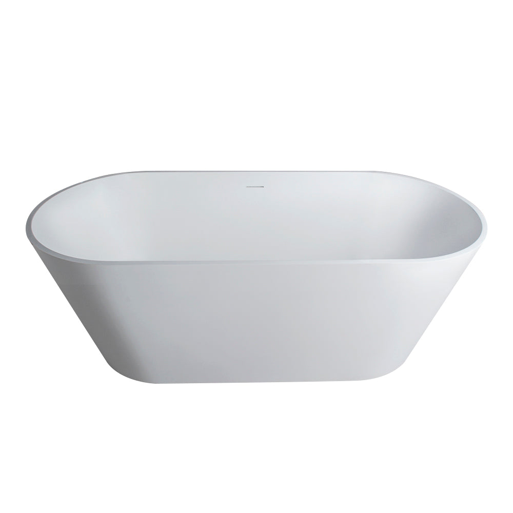 65 Inch Freestanding Solid Surface Soaking Bathtub, photo 4 of 10