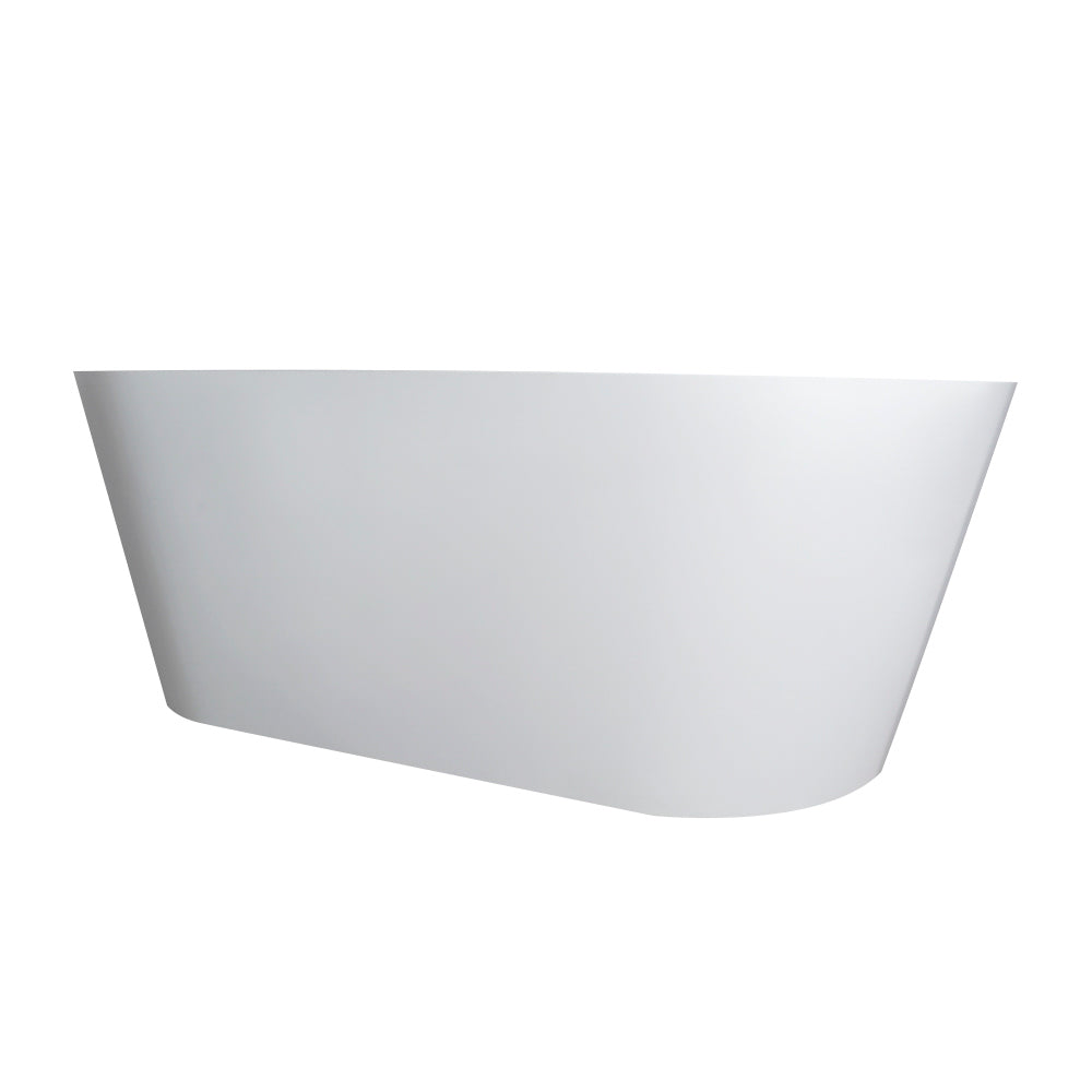 65 Inch Freestanding Solid Surface Soaking Bathtub, photo 6 of 10