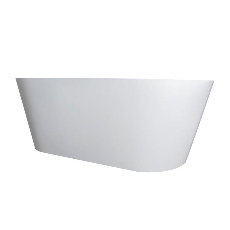 65 Inch Freestanding Solid Surface Soaking Bathtub, photo 6 of 10