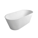 59 Inch Freestanding Solid Surface Soaking Bathtub
