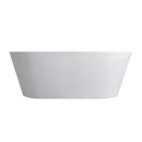 65 Inch Freestanding Solid Surface Soaking Bathtub