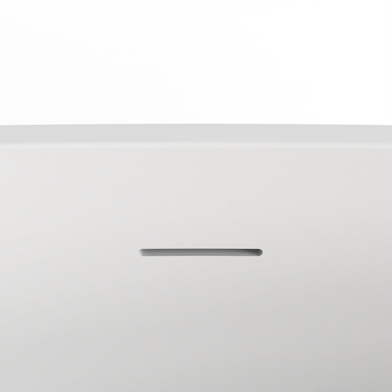 65 Inch Freestanding Solid Surface Soaking Bathtub, photo 10 of 10