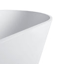 55 Inch Freestanding Solid Surface Soaking Bathtub