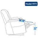 Large Power Lift Recliner Chair with Massage and Heat