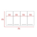 Wall Cabinet 24" H with Four Doors