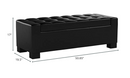 Large 51" Storage Ottoman, Tufted Storage Bench