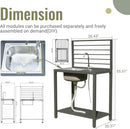 Outdoor Kitchen Island with Storage by HouseOfZazla