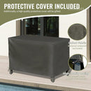 Outdoor Kitchen Island with Storage and Grill Table by HouseOfZazla