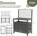 Outdoor Kitchen Island with Storage by HouseOfZazla