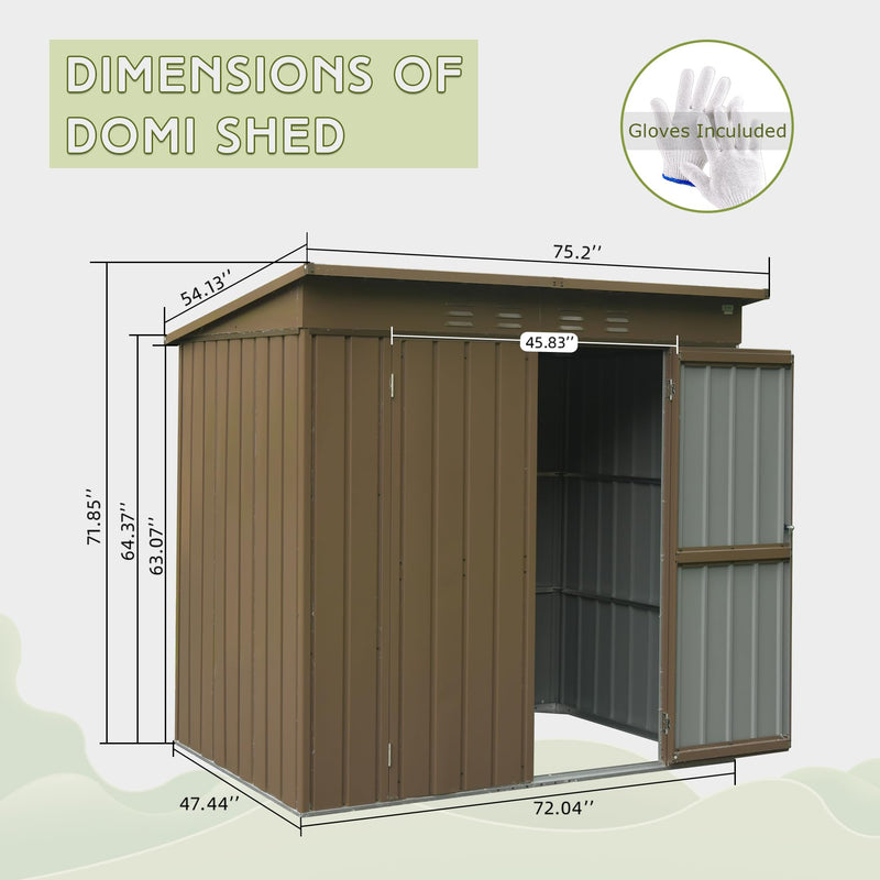 Outdoor Storage Shed 6x4 FT, photo 7 of 7