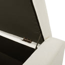 50" Ottoman Bench in Textured Fabric with Hidden Storage by HouseOfZazla
