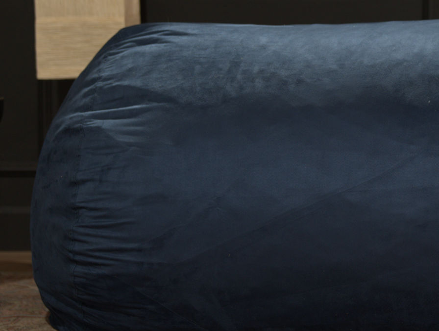 Jasper Traditional 8 Foot Cylindrical Suede Bean Bag, photo 3 of 10