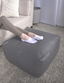 Bambo Faux Leather Rectangle Pouf