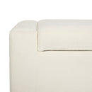 50" Ottoman Bench in Textured Fabric with Hidden Storage by HouseOfZazla