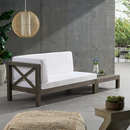 Brava X-Back Corner Bench-L with Coffee Table