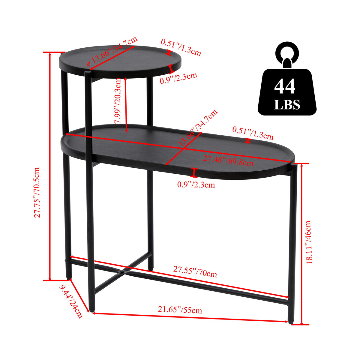 Round Coffee Table with Storage Tray, photo 4 of 10