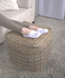 Ceasar Handcrafted Square Pouf