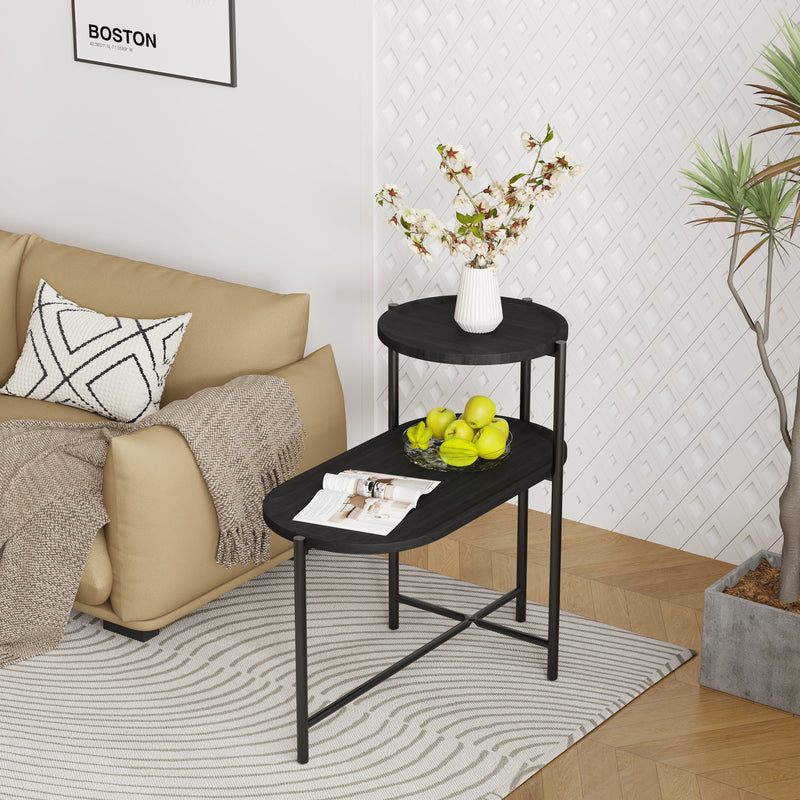 Round Coffee Table with Storage Tray, photo 3 of 10