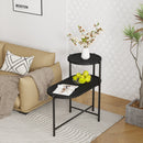 Round Coffee Table with Storage Tray