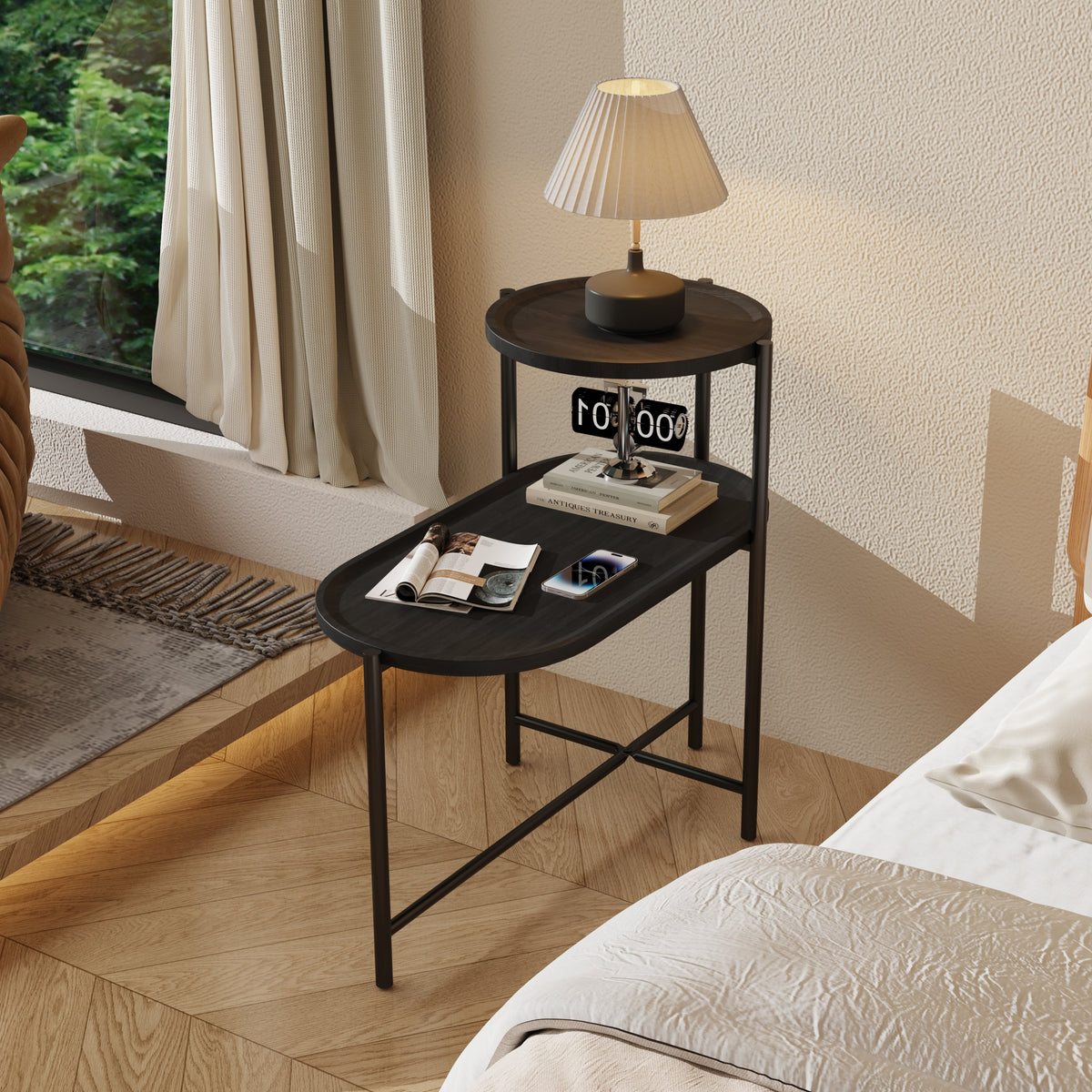 Round Coffee Table with Storage Tray, photo 2 of 10