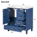 30" Bathroom Vanity with Sink Combo Set