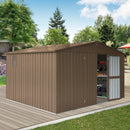 Backyard Storage Shed 11'x9' with Galvanized Steel Frame & Lockable Door by HouseOfZazla
