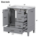 30" Bathroom Vanity with Sink Combo Set