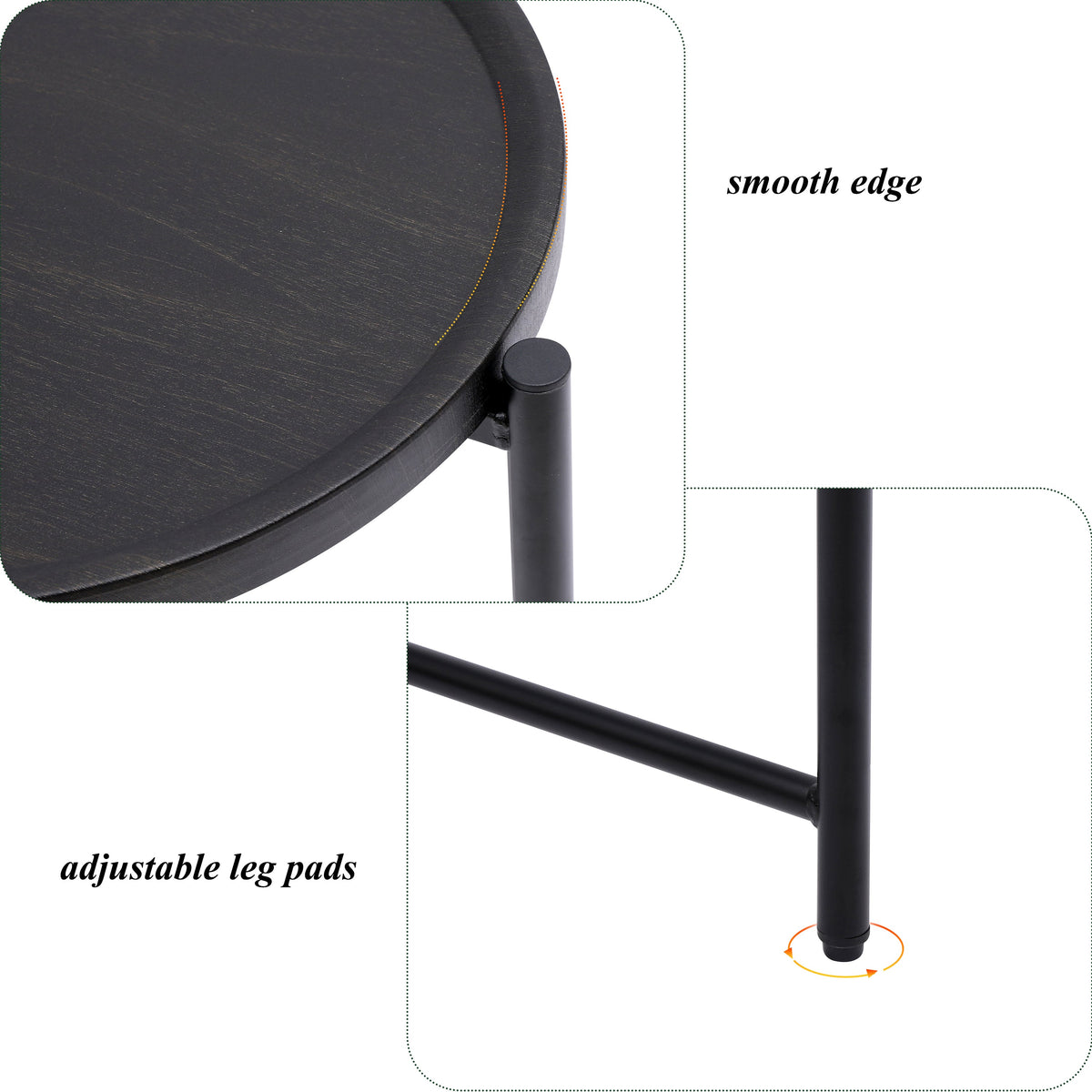 Round Coffee Table with Storage Tray, photo 7 of 10
