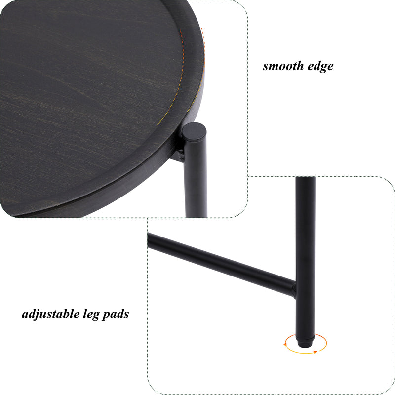 Round Coffee Table with Storage Tray, photo 7 of 10