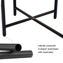 Small Coffee Tables 2-Tier Modern Sofa Side Table with Wood Storage Shelf