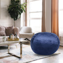 Minky Velvet Bean Bag Chair - Navy 5ft Plush Floor Chair